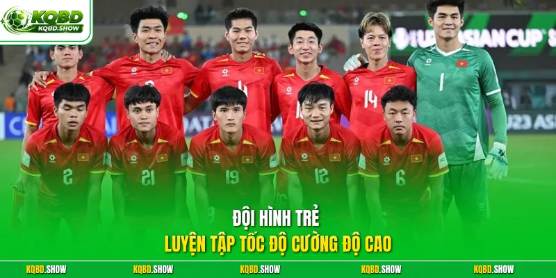 Đội hình trẻ luyện tập tốc độ cường độ cao