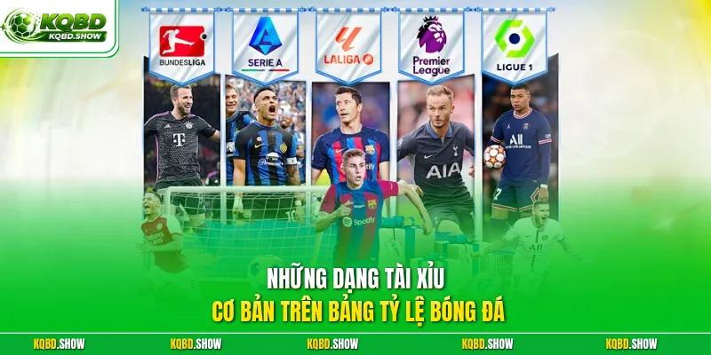 Những dạng tài xỉu cơ bản trên bảng tỷ lệ bóng đá
